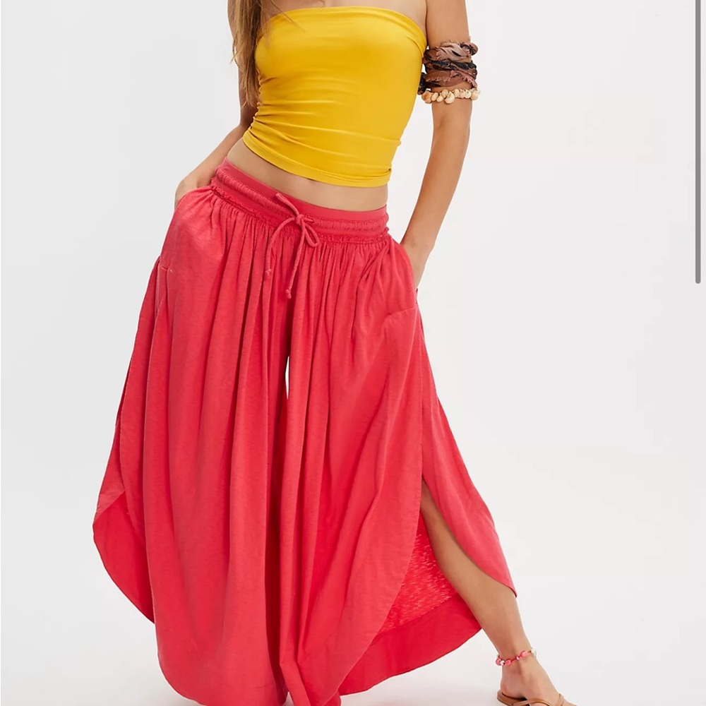 Free People Coral Wide-Leg Pants